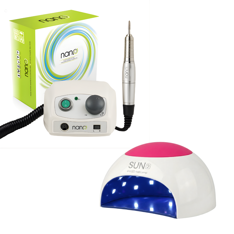 מכונת שיוף נאנו + מנורת ייבוש SUN2