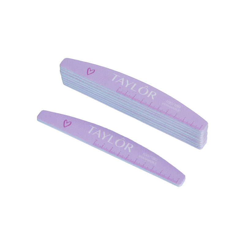 10 יח' פצירה חצי ירח סגול 100/180